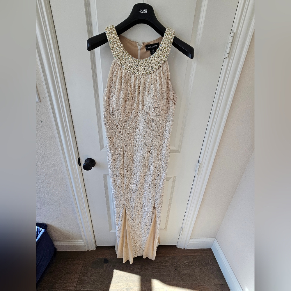 Cachet- Embellished long dress